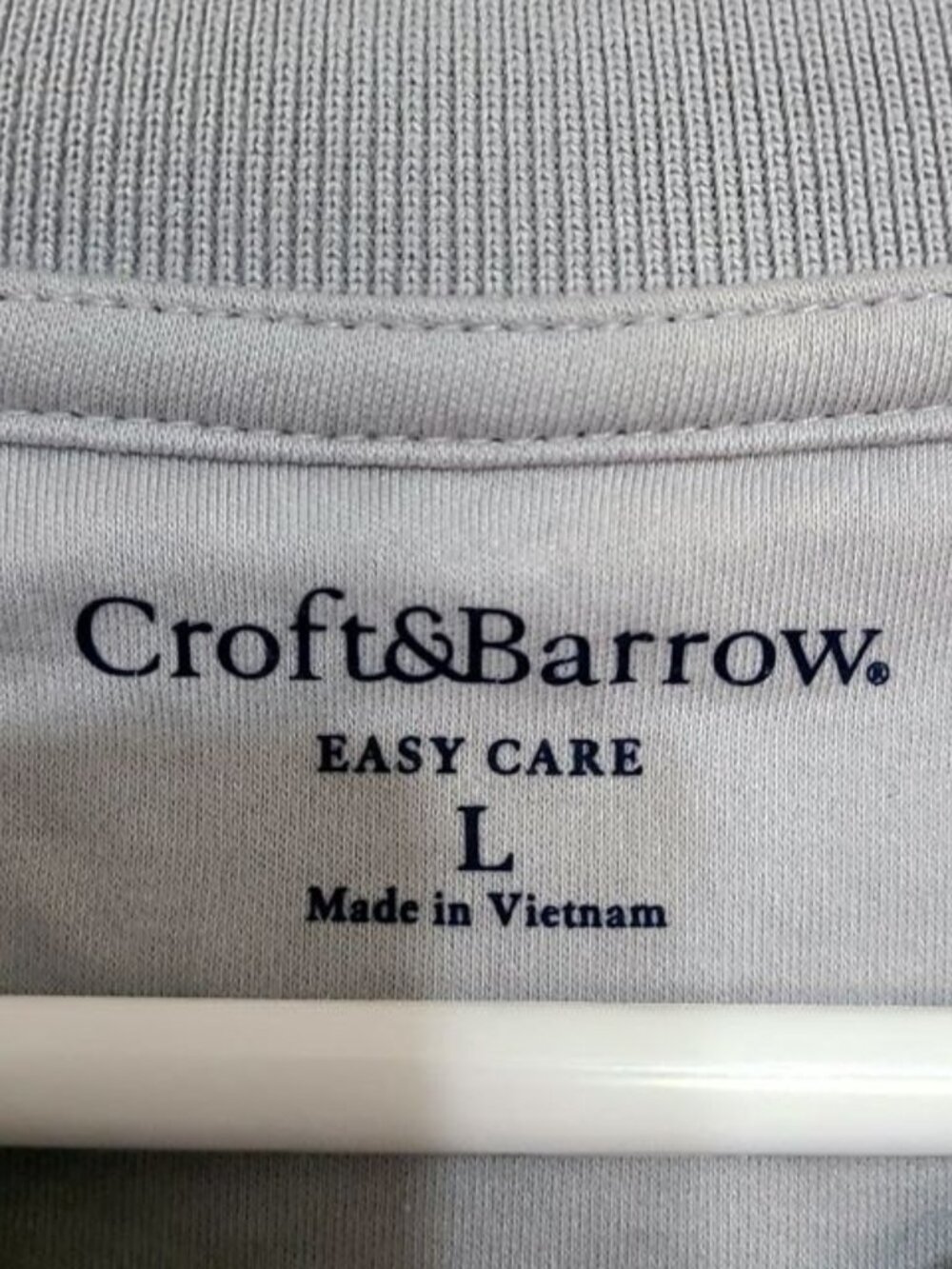 Gray Easy Care Short Sleeve Polo - Picture 2 of 5